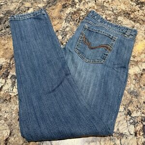 Rue21 Women's Blue Denim Regular Wash Jeans Sz 13/14 Regular Fit RN 70829